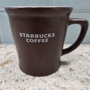Starbucks Coffee Mug Brown White Interior‎ Ceramic 16 fl oz
